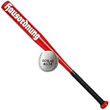 Spass kostet Sportset Baseballschläger ROT mit Ball Hausordnung Aluminium 26 Zoll