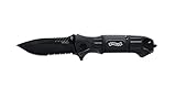 Walther Messer Black Tac Knife, schwarz, 205mm