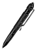 KK|SALECKER Tactical Pen - Taktischer Kugelschreiber - mit Glasbrecher und Selbstverteidigungs-Tool Kubotan - Multifunktional - EDC - Schwarz