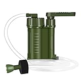 Wasserfilter Outdoor, Tragbarer Wasser Filter Camping Wasseraufbereitung Filter für Survival, Wandern, Camping, Krisenvorsorge und Notfällel (Version 0.1)